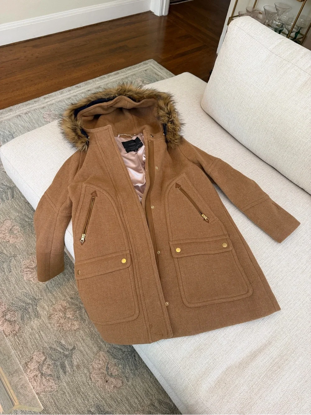 J Crew Chateau Parka in Italian Stadium-Cloth (6P) - Picture 2 of 3